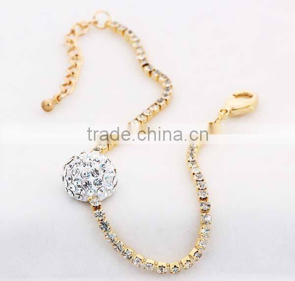 Adjustable Beautiful Golden and Crystal Bracelets