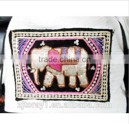 small hemp drawstring bag wholesale embroidered handmade