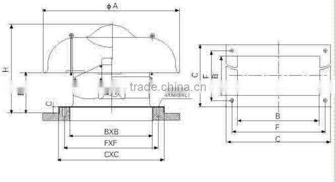 Long service life roof fan