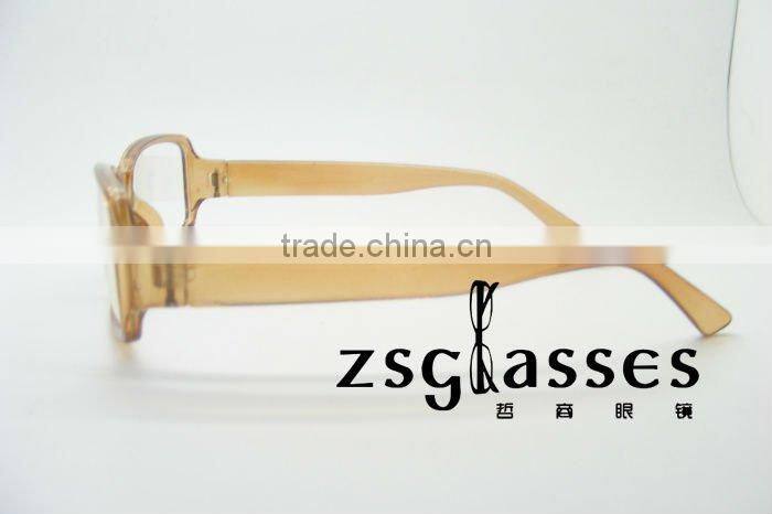 The latest clear plastic frame reading glasses with PC frame and AC lens