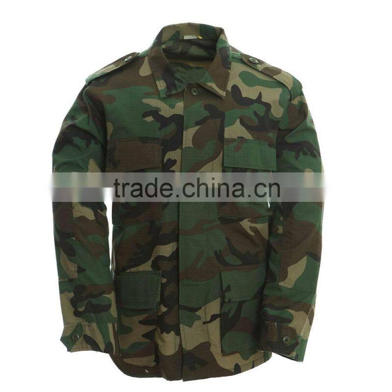 Wholesale BDU woodland army camouflage clothing