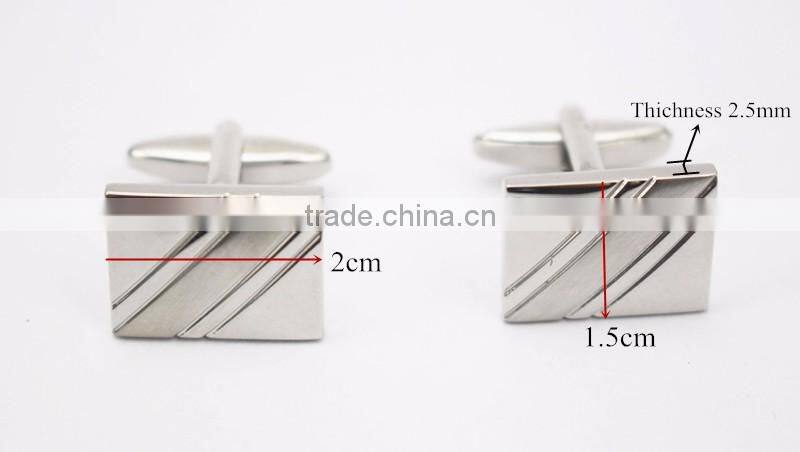 Factory Make Custom Engraved Logo Cufflink