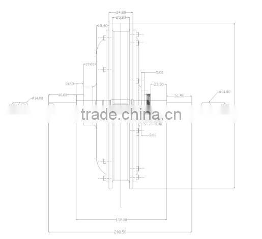 waterproof bicycle electric hub motor kit