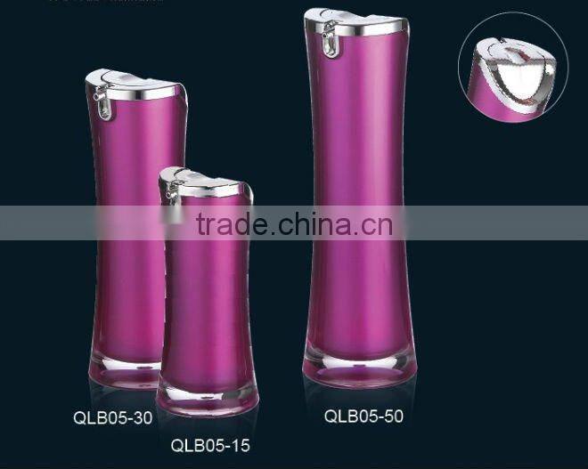 QLB09 2012 New Model Slim Waist Acrylic Lotion Bottle With Pump
