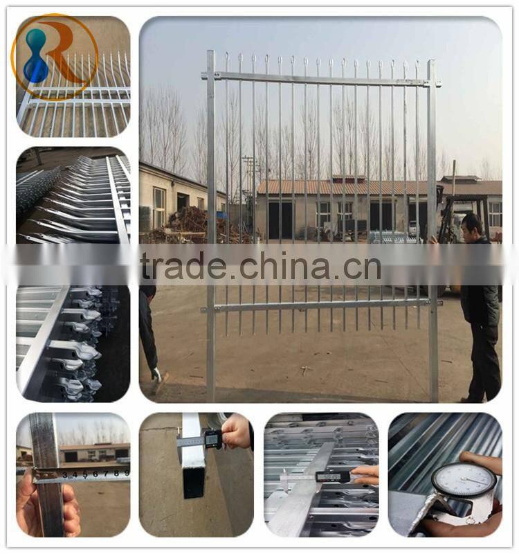 Hot sale steel tubular security fence( factory ,ISO 9001 certificate )