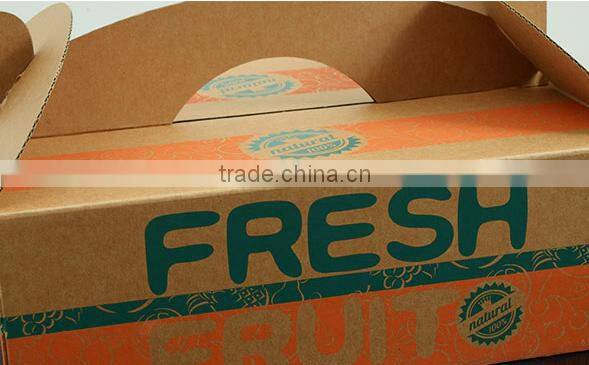 corrugated carton box for fresh fruit and vegetable packaging