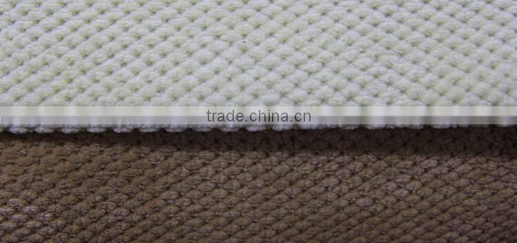 weight 310GSM 88%poly plaid warp knit fabric with diamond pattern