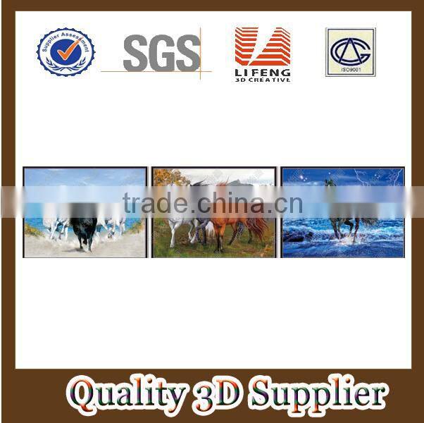 3D flip poster of wild animal