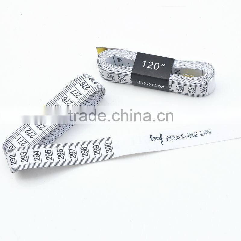 120inch branded white 3m promotion measure tape new design tailor tape gift item with Your Logo or Name