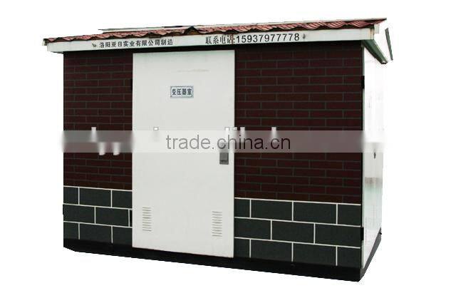 three phase variable transformers high voltage 10kv Pre-installed Type Substations European box Type Substation