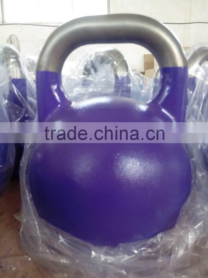 Top grade precesion casting competition kettlebell with stainless steel handle
