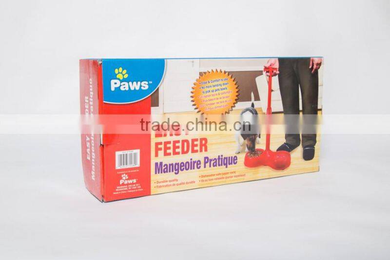 best seller easy feeder double plastic pet bowl