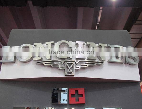 3d various typeface small metal number signs