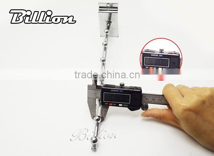 2016 High quality Metal Material slatwall beads hook hanging hooks for clothes store