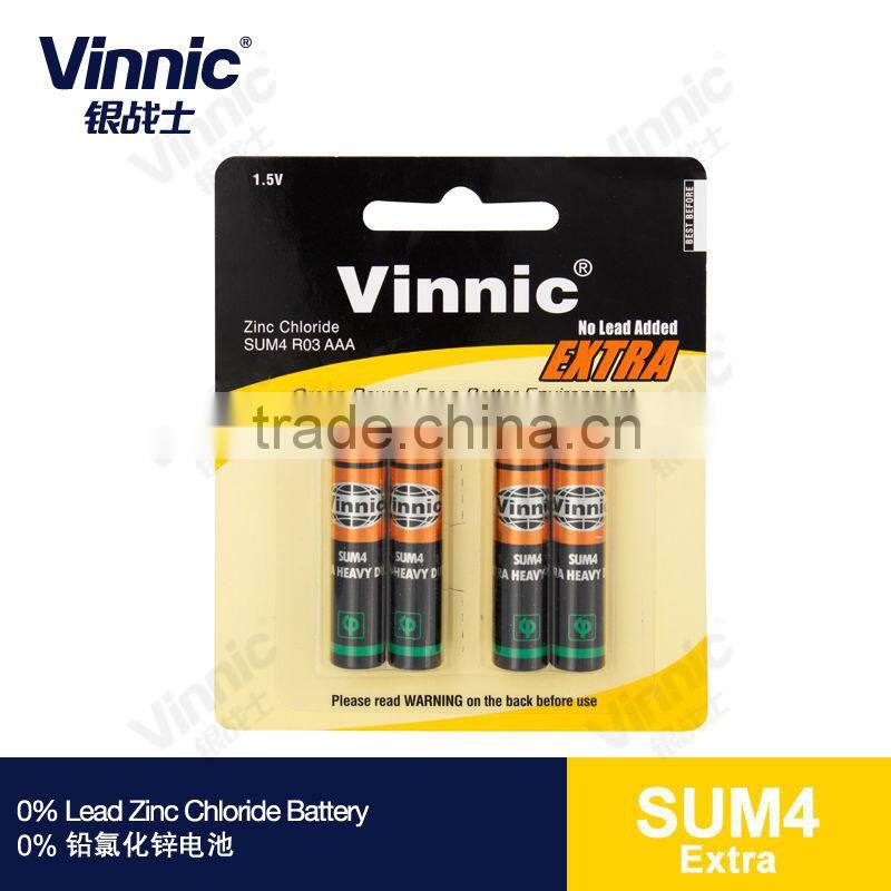 R03 AAA 0% Lead Zinc Chloride Dry Battery sum4