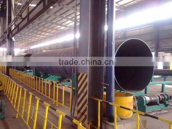 3PE 3PP FBE black varnished coating large size spiral welded steel pipe make in china