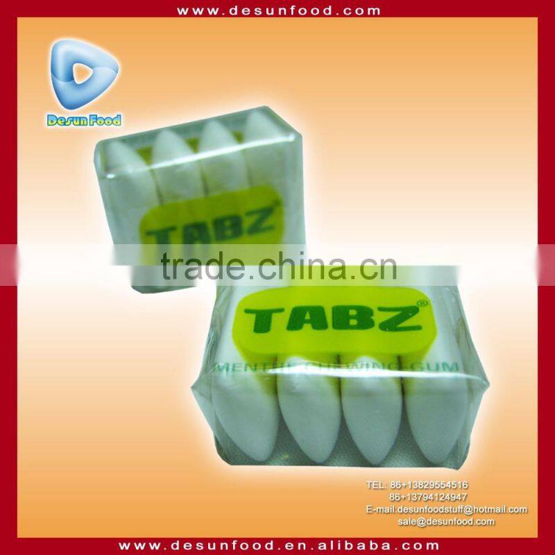 4pcs TABZ mint chewing gum