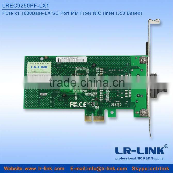 PCIe x1 1000Base-SX SC Port SM Optical LAN Card adapter(Intel I350 Based)