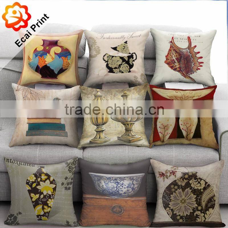 2016 high quality popular decorative cushion with designs