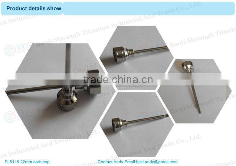 titanium carb cap with dabber