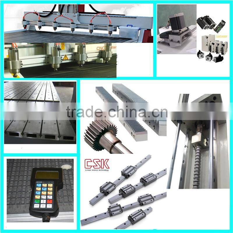 Best price helical rack multi-spindle wood cnc router machine with Dust collection system