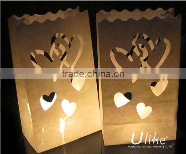 paper bag for candle New design luminaria candle bag