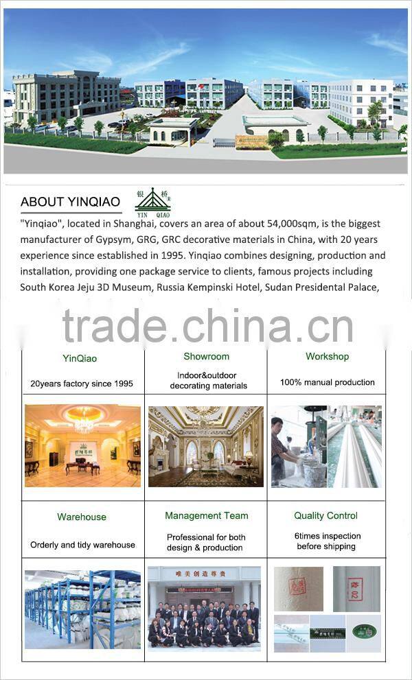 Building Outside Wall Decorative Construction Material GRC Roman Column