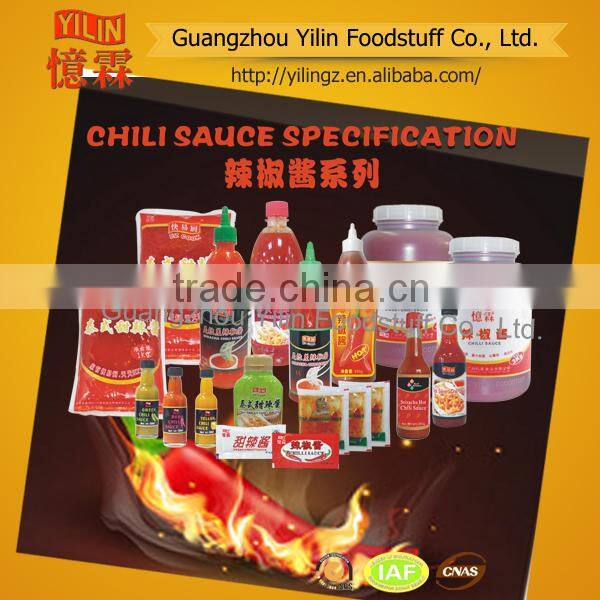OEM service YILIN brands 220g Thai Sweet Chili hot Sauce in China factory
