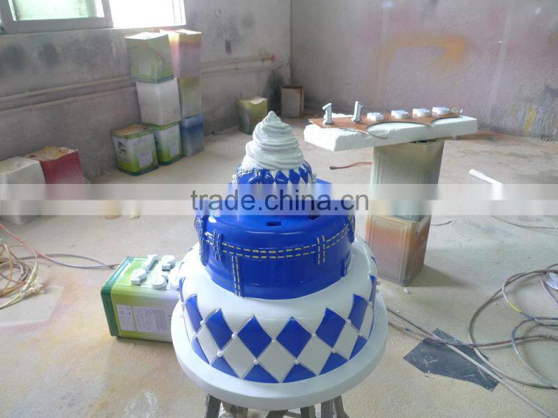 fiberglass birthday cake sculpture decorations
