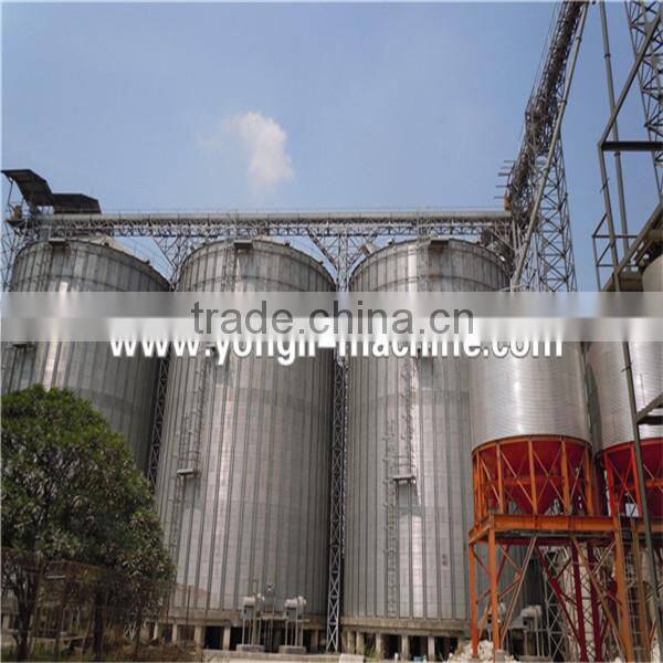 high strength grain storage steel silos price with engineers available to service machinery overseas
