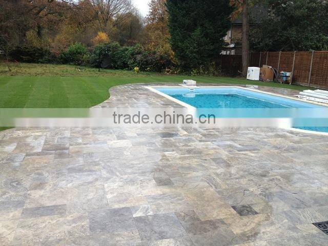 Silver Travertine Tiles from Turkey