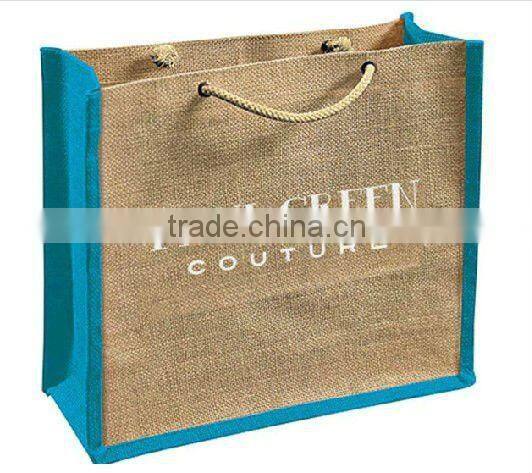 100% natural jute handle bags