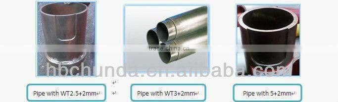 CIFA Concrete Pump Twin wall pipe (2.5+2mm, Inner 65Mn, outer 20#)