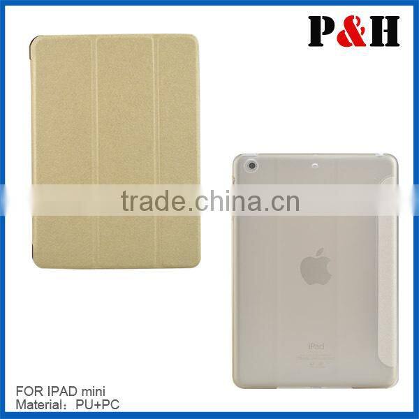 2015 PU leather tablet pc case for Ipad mini case cover