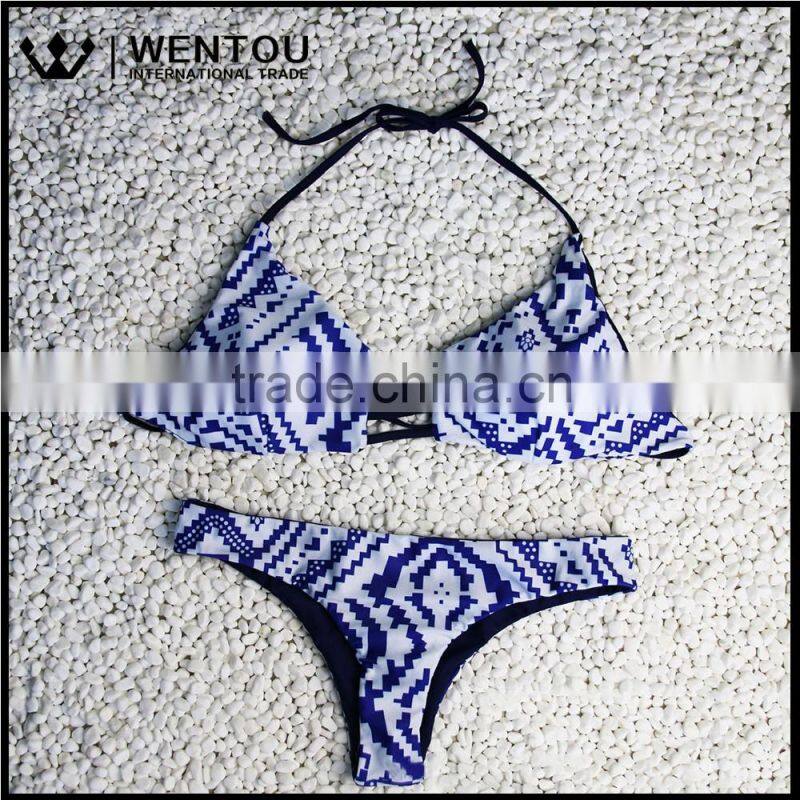 Bandage Push-up Neck Women Sexy Bikini Set Halter Swimwear