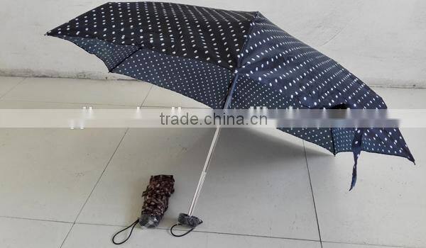 5 Fold Umbrella with Monogram, Cute Travel Umbrella