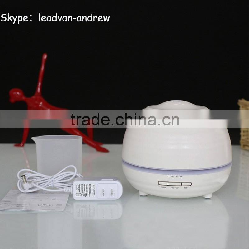 360ml Cool Mist Humidifier Ultrasonic Aroma Essential Oil Diffuser for Office Home Bedroom Living Room Study Yoga Spa