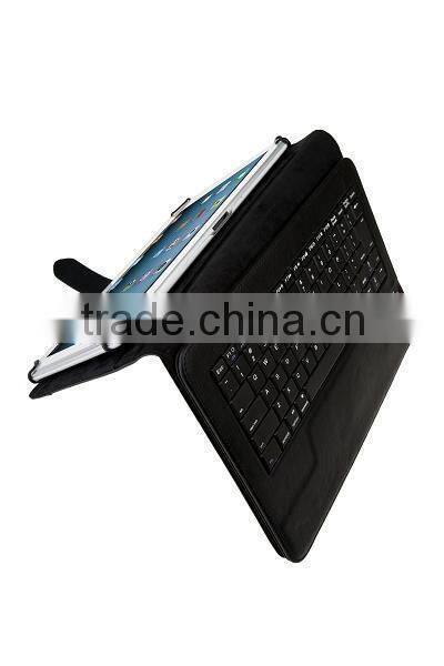 Tablet PC Universal bluetooth keyboard Buckle leather case suit for Android Windos IOS system bluetooth 3.0