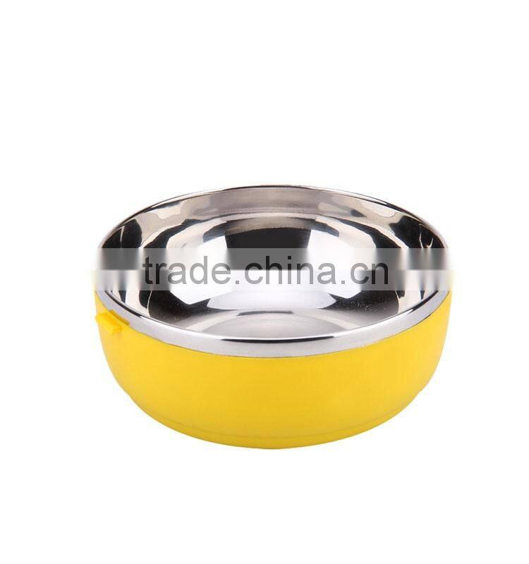 Round insulated stainless steel lunch box & bento box