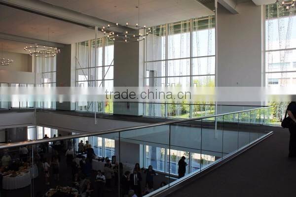 Ultra Clear Glass Tempered Half Glass Wall Partition