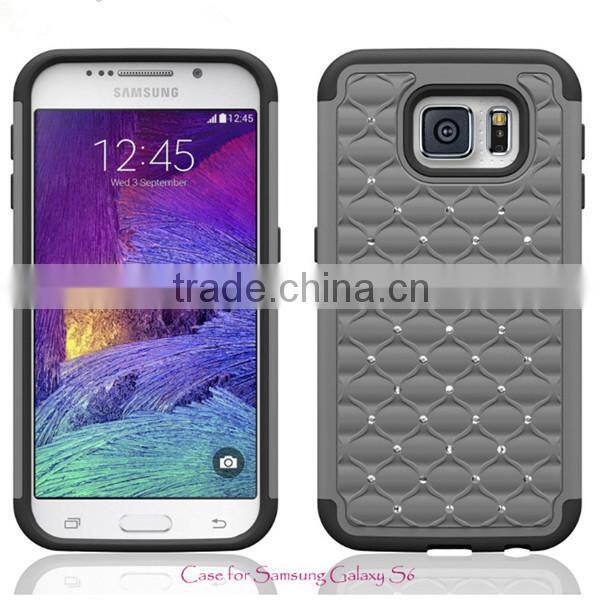 Full Star Bling Diamond Hybrid Defender case for samsung s6