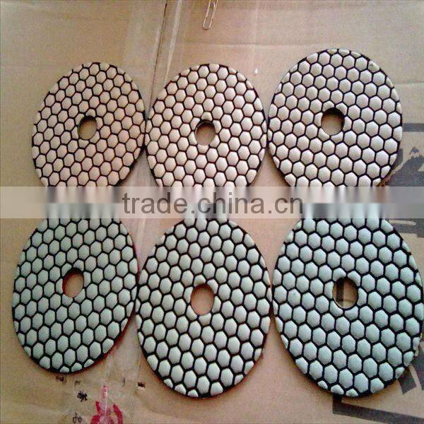 Resin copper bonded polish pads