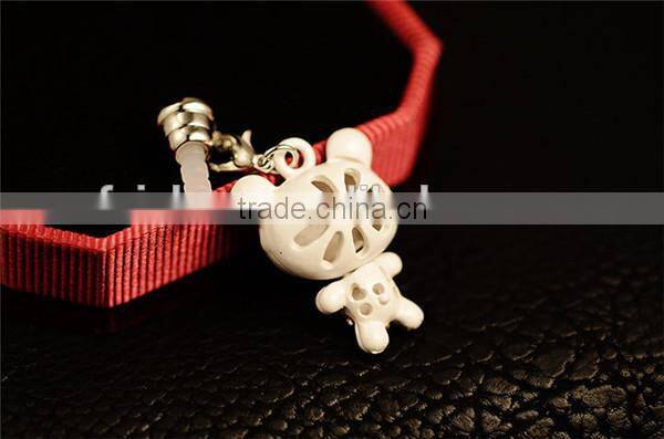 Fashionable Cheapest animal earphone dust plugs