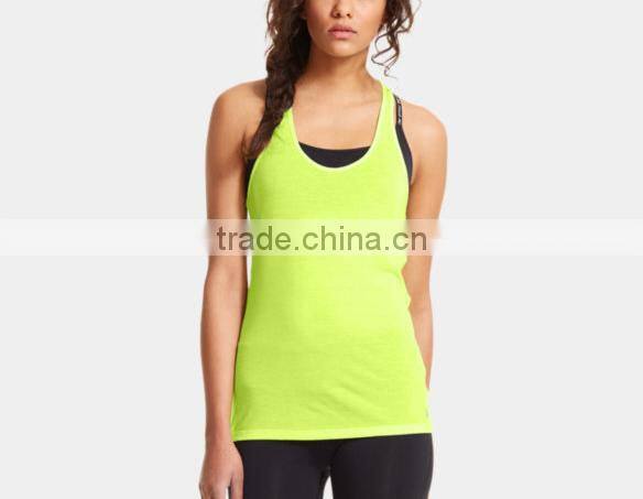 wholesale alibaba made in China plain 95% cotton 5% spandex yellow ladies fancy tops