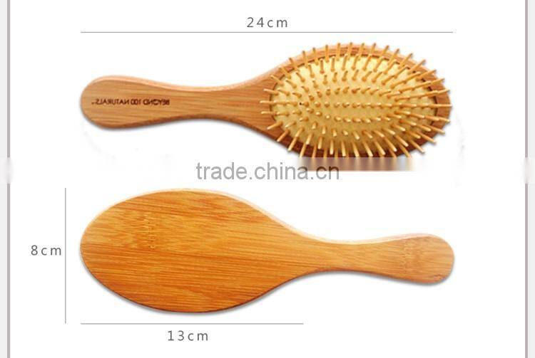 Hight quanlity bamboo hair brush/hair comb massage brush