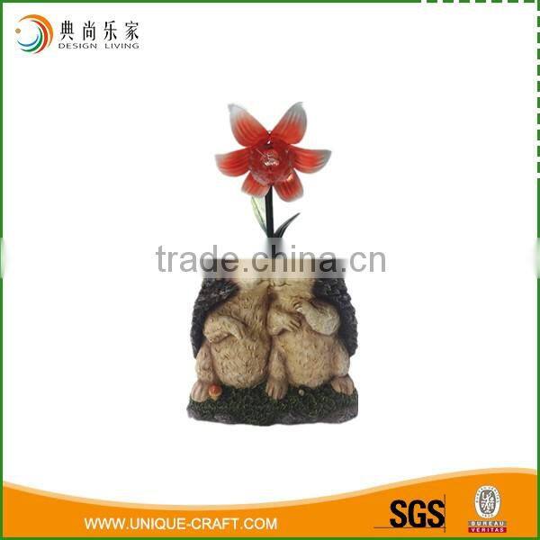 Hot selling polyresin hedgehog cute large resin statues