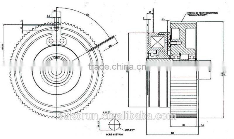 Bus Air Conditioning Electromagnetic Clutch