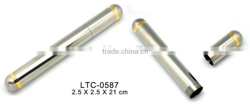 High quality Aluminum Cigar tube humidor travel humidor wholesale