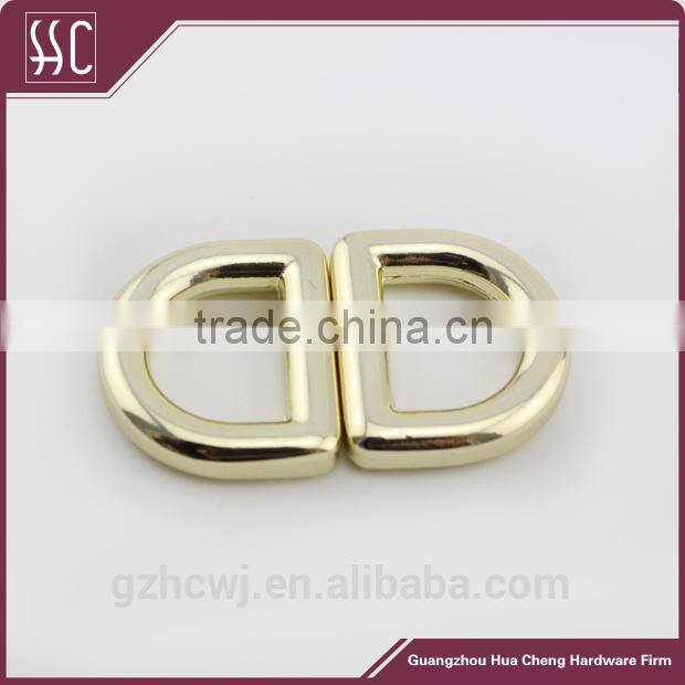12mm zinc ally D ring for handbag,bag metal D ring wholesale