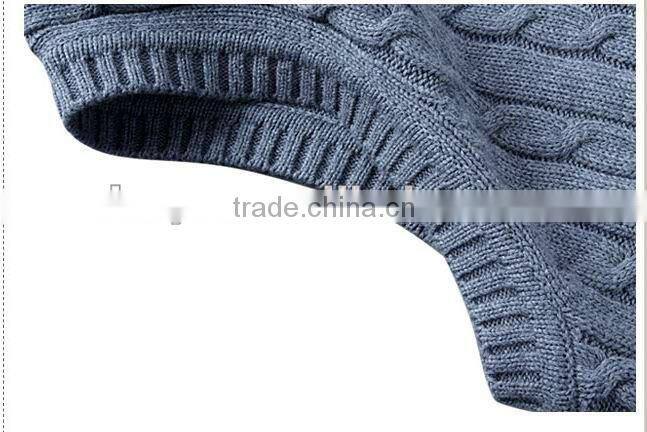 v neck children's thick cotton school uniform vest/sleeveless sweater